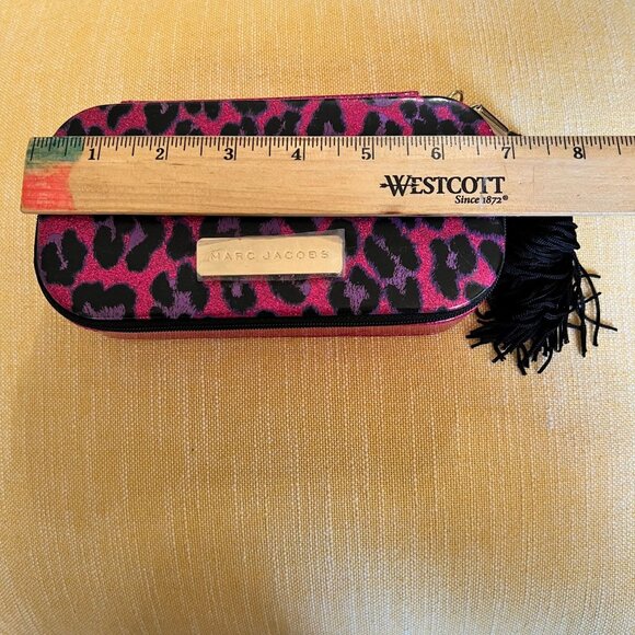 Marc Jacobs Snapshot Bag Pink Leopard Print Case Glitter - Picture 8 of 9